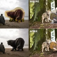 Do adobe photoshop editing, add, remove people, resize image