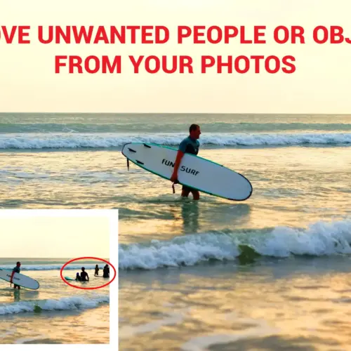 Alternative view of Remove people, object from your images by photoshop