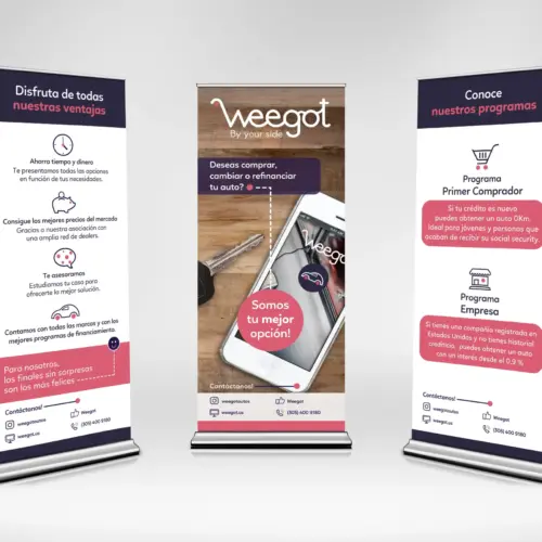 Design a big banner, rollup or exhibition poster