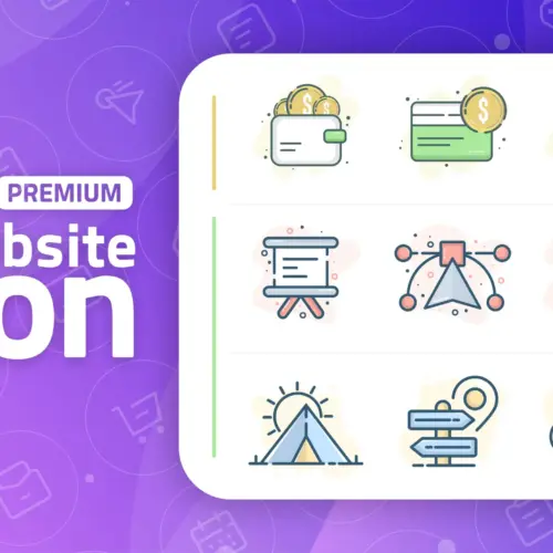 Design premium icon pack for website and app