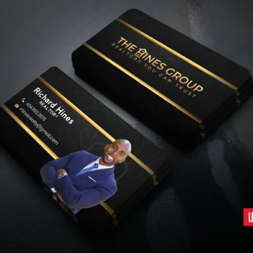 Alternative view of Design modern luxury business card or minimal unique elegant real estate card