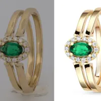 Jewelry photos editing retouch like 3d quality